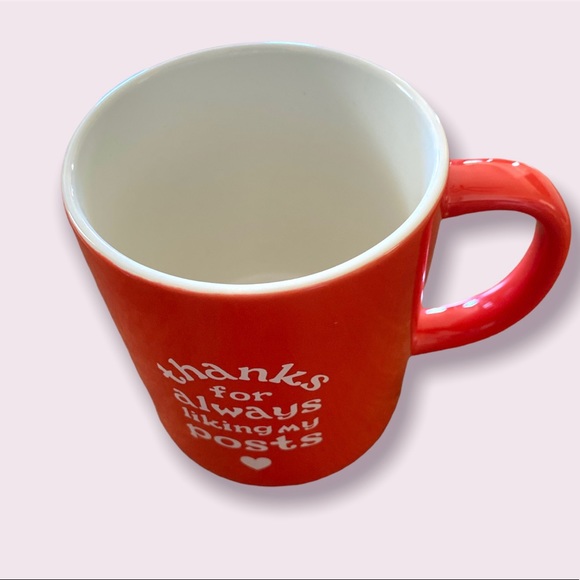 Parker Lane Thanks For Always Liking My Posts  Coffee Mug NEW WITH STICKER - Picture 2 of 6